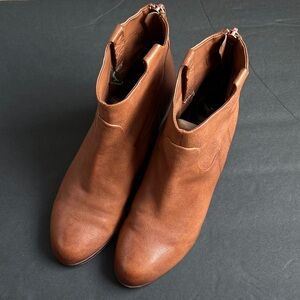 Sam Edelman Chestnut Leather Boots Size 10.5